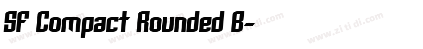 SF Compact Rounded B字体转换